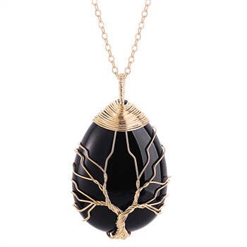Tree of Life Wire Wrapped Necklace - Assortment 12 Pcs - HER Home Design Boutique